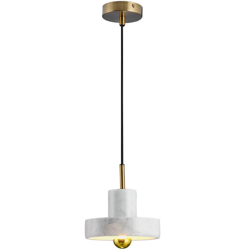 18cm White Marble LED Pendant Light