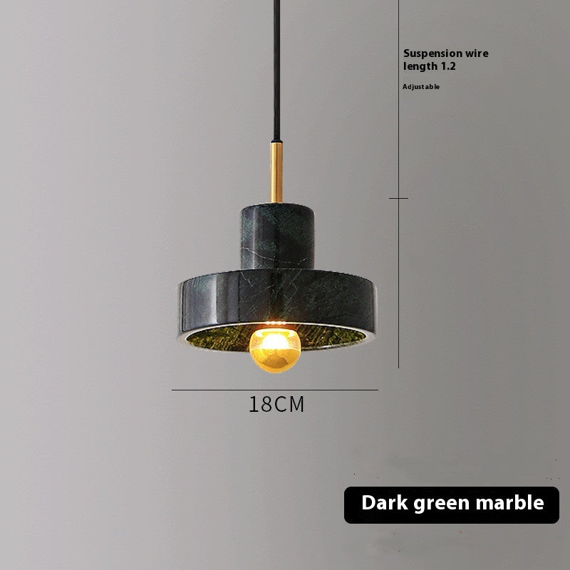 18cm White Marble LED Pendant Light