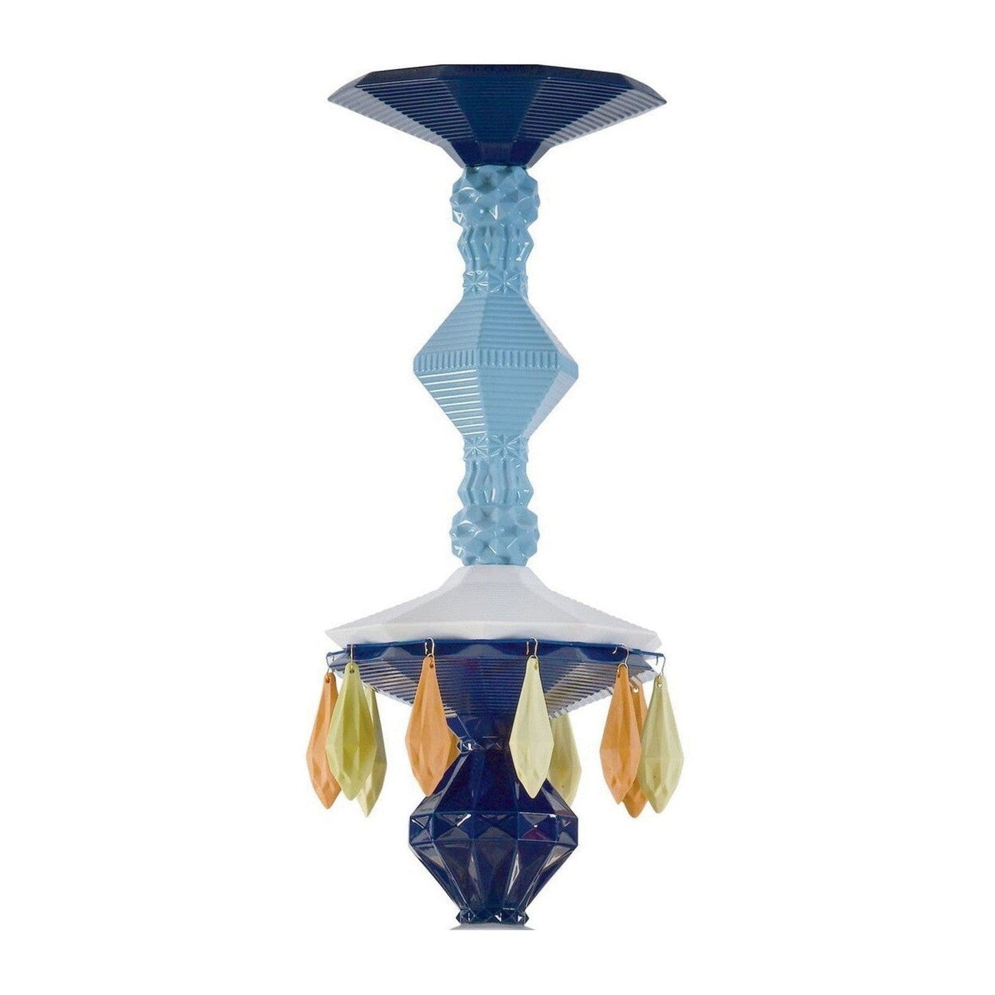 24-Light White Porcelain Gloss Chandelier