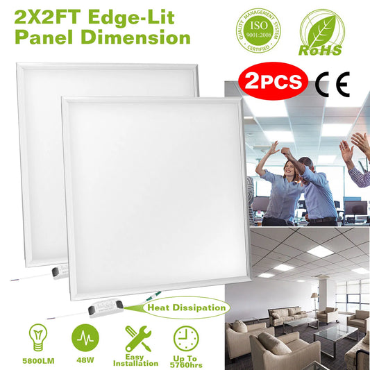 2x2ft 48W Cold White Recessed Panel Light / As pic