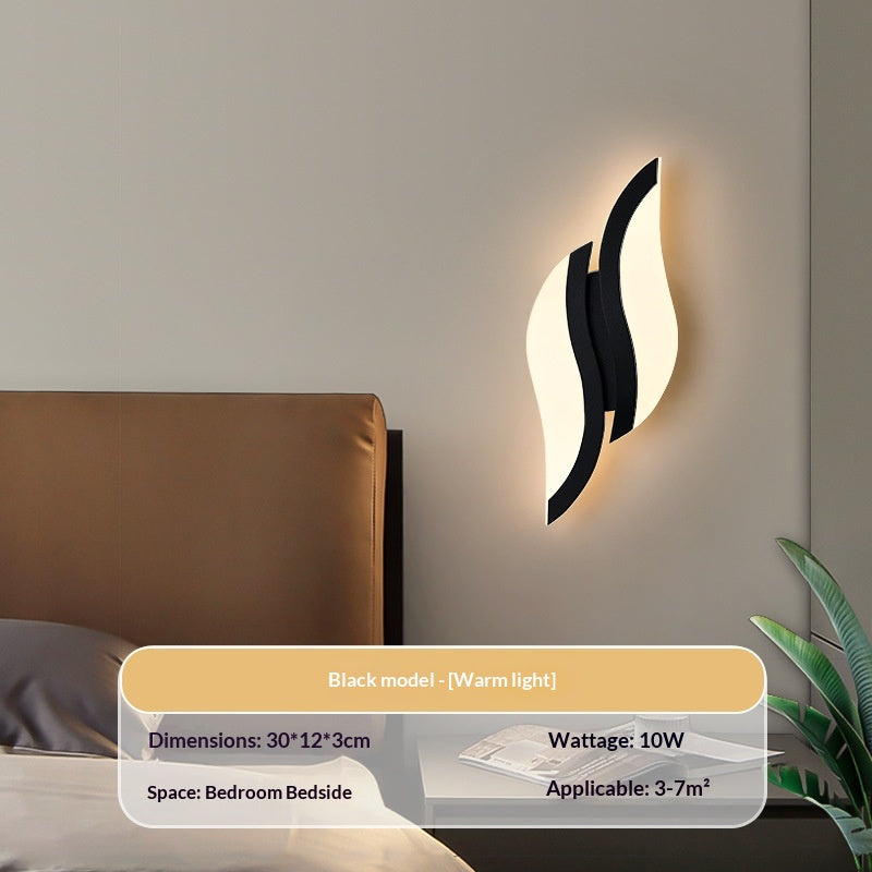 Modern Black or White LED Wall Light / White / Three colors