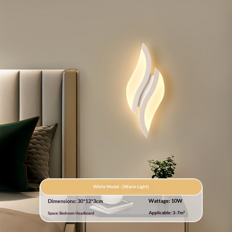 Modern Black or White LED Wall Light