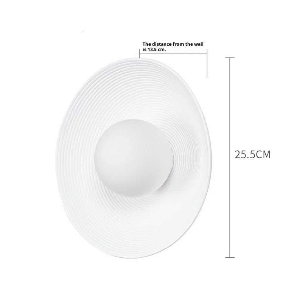 Nordic Beige Retro Bedside Wall Light
